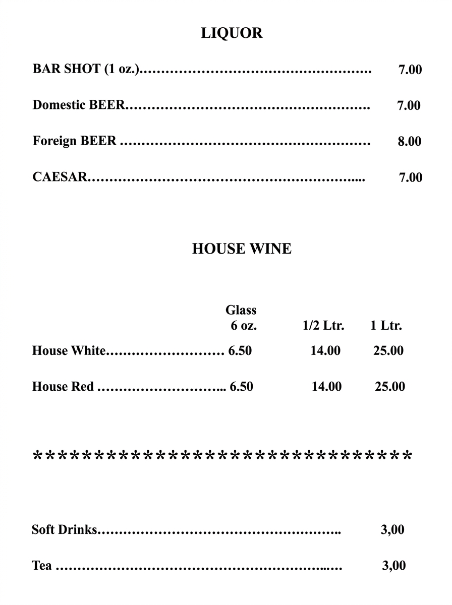 Menu Page Five Image